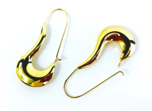Boucles pendantes plaqué or 18k