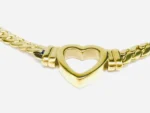 Chaîne pendentif coeur évidé