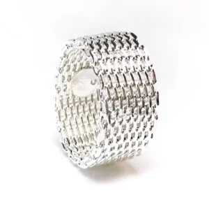 Bague Femme Tendance argent 925 large mini mailles