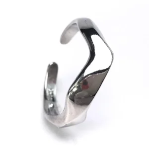 Bague argent ajustable femme design