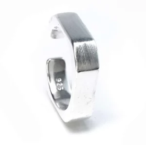 Bague pour Femme de forme carrée en argent 925 sterling