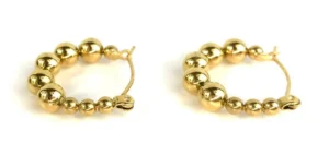 Petites boucles créoles or petites billes ou boules