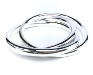 Triple jonc en argent pour femme