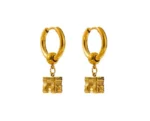 Boucles d'oreilles créole indes pendantes or