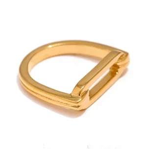 Bague or femme design original tendance