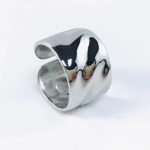 Bague ajustable argent originale femme