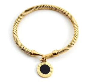 Bracelet femme chiffre romain gravé