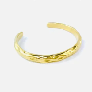 Bracelet jonc or torsadé