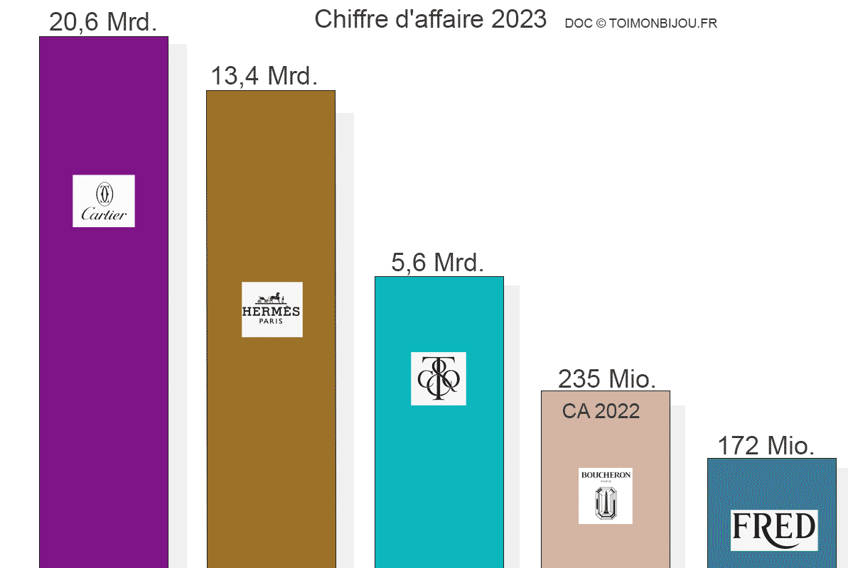 Chiffre d'affaire 2024 grande marque bijoux homme