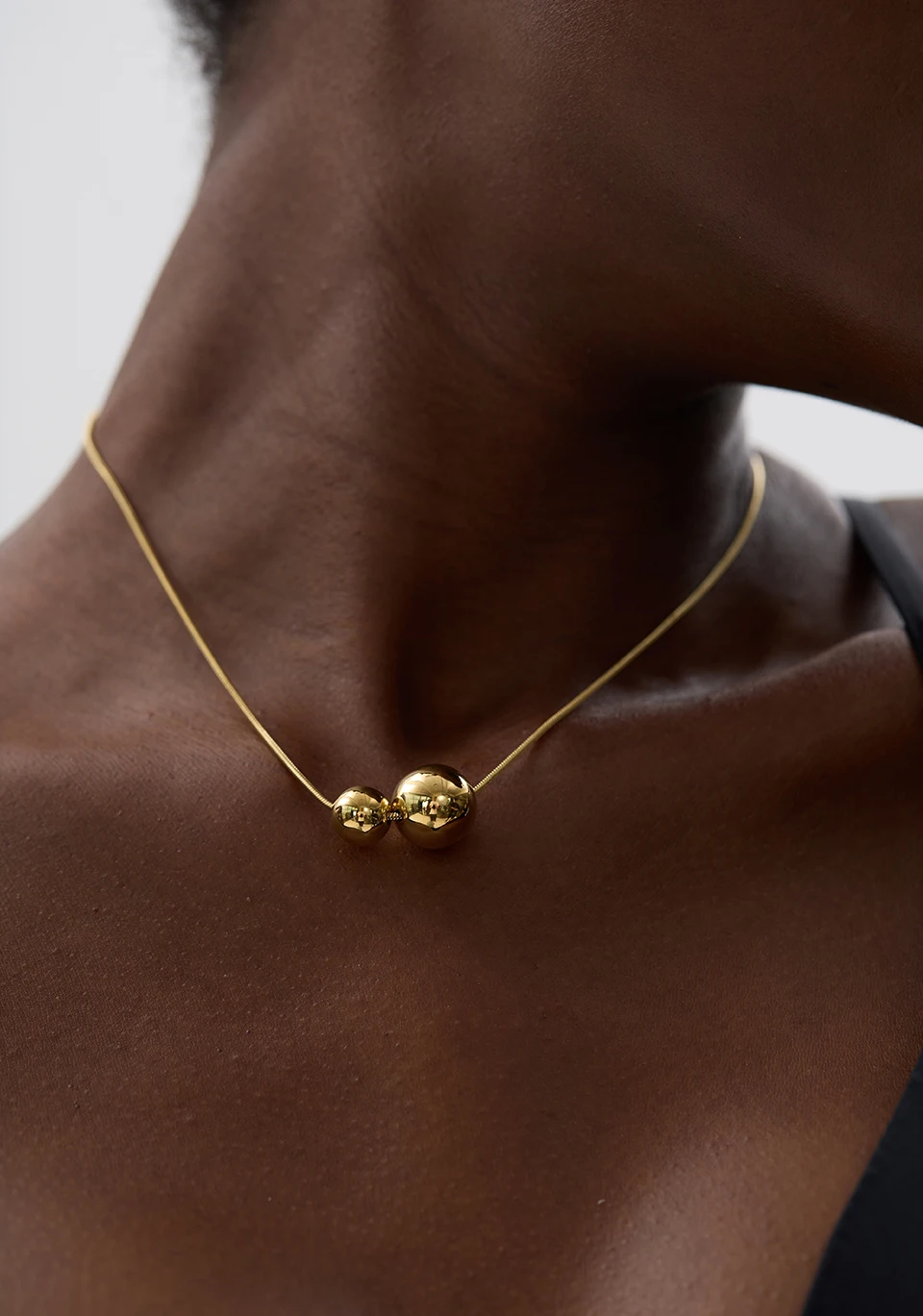 Collier Boule Femme Or