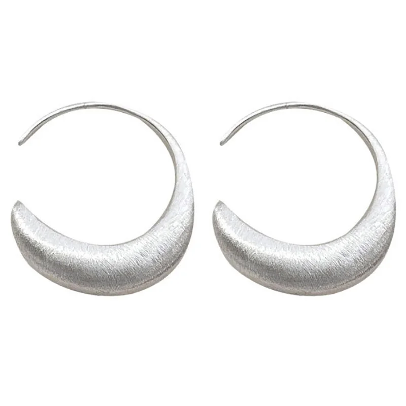 Créoles Épaisses Argent Originale Créoles Épaisses Argent Originale
