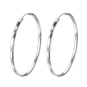 Créoles en argent fine 40,45,50,55, 60mm