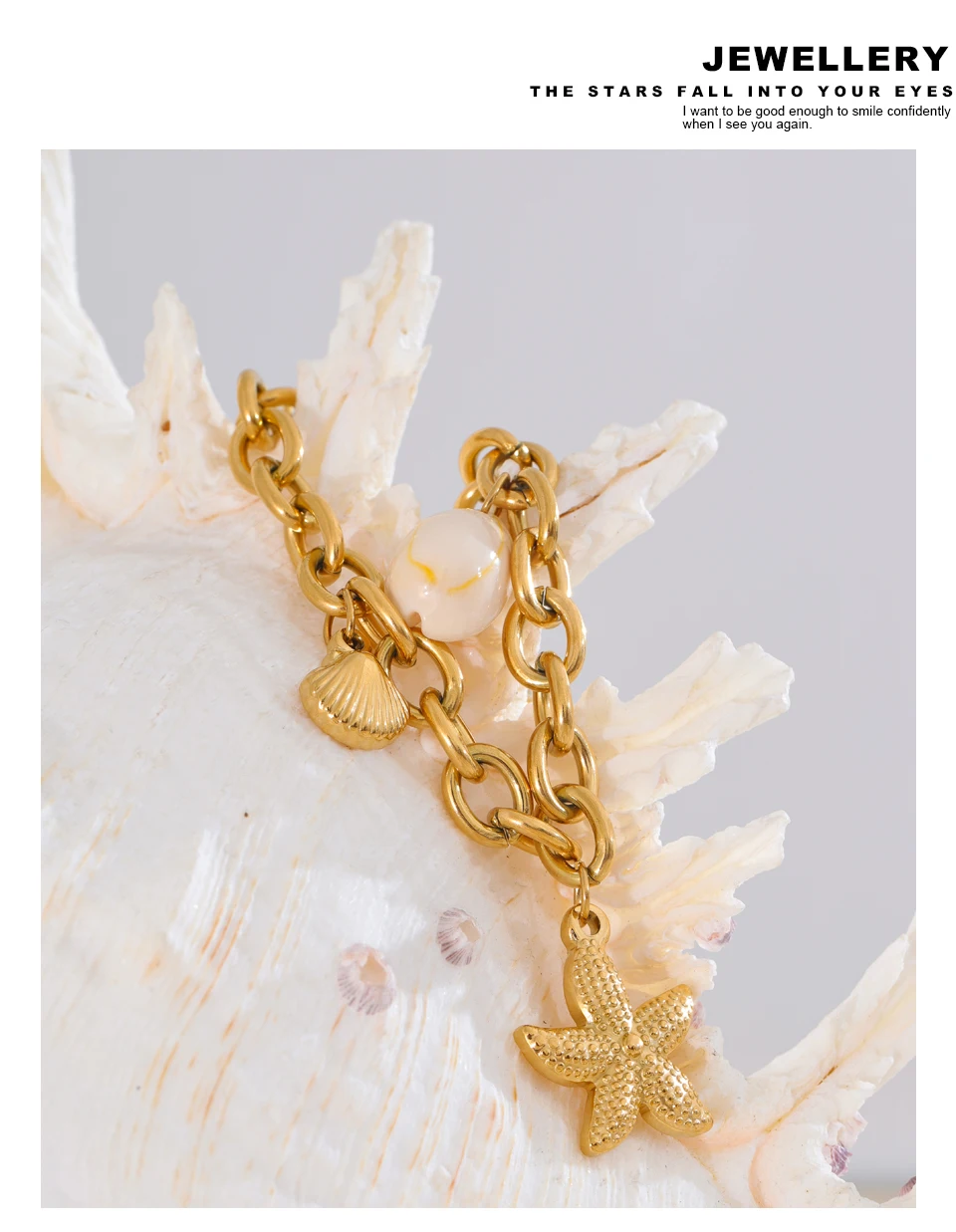 Bracelet Coquillage Or Femme