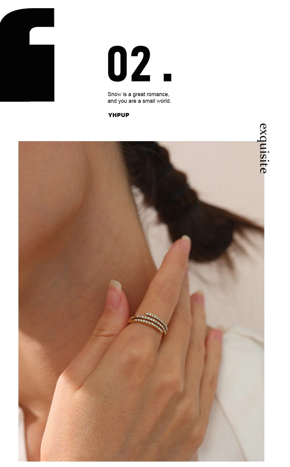 Bague Or et Platinum Couleur Argent Bague Or et Platinum Couleur Argent