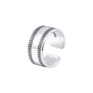 Bague large en argent