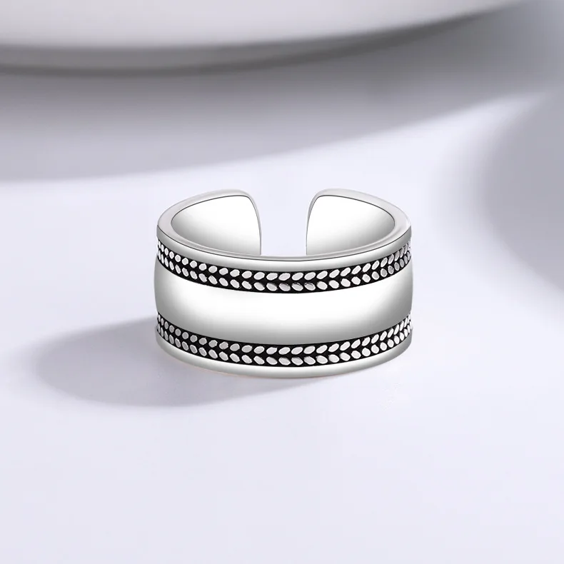 Bague large en argent femme Bague large en argent femme