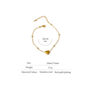 chaine de cheville or 18 carats