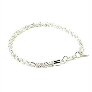Bracelet argent 925 maille corde bijou