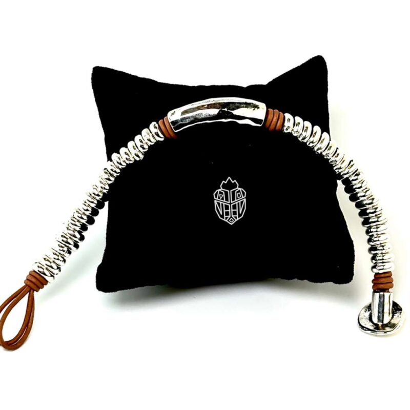 Bracelet argent 925 perles fait-main femme homme