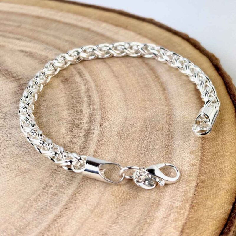 Sterling bracelet pour femmes et hommes poinçonné 925, fiable et élégant